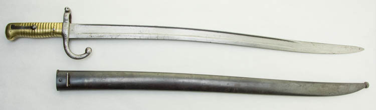 Sabre ba�onnette mod�le 1873 de marine 2eme type (ressort long)